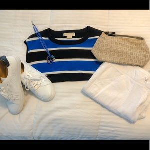 NWOT Michael by Michael Kors striped tank s. large